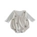 Flower embroidery girl's cute crawling clothes