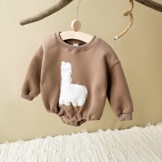 Embroidered and velvet triangle climbing suit long sleeved thick climbing suit