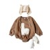 Embroidered and velvet triangle climbing suit long sleeved thick climbing suit
