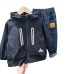 Casual Reflective Zip-Up Hooded Jacket for Boys,Outerwear Coat
