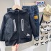 Casual Reflective Zip-Up Hooded Jacket for Boys,Outerwear Coat