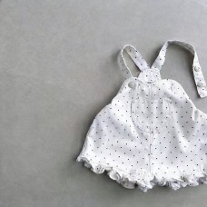 Lace large pocket shoulder strap shorts