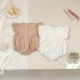 Flying sleeve cotton linen jumpsuit