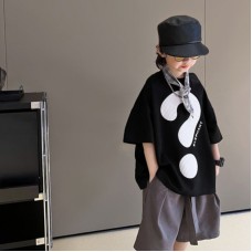 Loose Fit Children's  T-Shirt, Short Sleeve Tee for Boys
