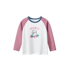 Cute girls' long sleeve T-shirt, basic layering top