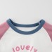 Cute girls' long sleeve T-shirt, basic layering top