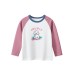 Cute girls' long sleeve T-shirt, basic layering top