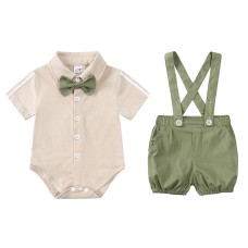 Gentleman's tie and strap two-piece set