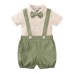 Gentleman's tie and strap two-piece set