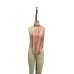 Single shoulder striped printed top Bohemian casual