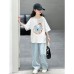 Girls' Casual Short Sleeve Top for Kids, Stylish and Trendy Mid to Large Size Girls' Casual Short Sleeve Top for Kids, Stylish and Trendy Mid to Large Size