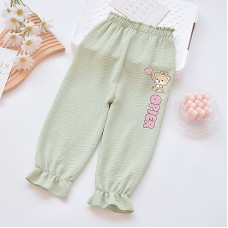 Chiffon lantern pants loose fit