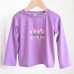 Girls' long sleeved T-shirt base shirt
