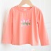 Girls' long sleeved T-shirt base shirt
