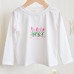 Girls' long sleeved T-shirt base shirt