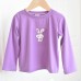 Girl's white long sleeved T-shirt