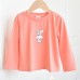 Girl's white long sleeved T-shirt