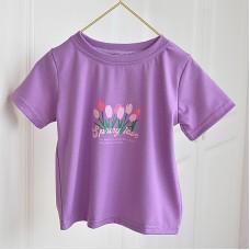 Girls' summer clothes short sleeved