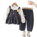 Long sleeved three piece spring and autumn set children's clothing