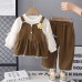 Long sleeved three piece spring and autumn set children's clothing