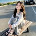 Girls' striped dress