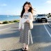 Girls' striped dress