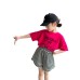 Cute Cartoon Print Short Sleeve T-Shirt for Girls