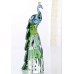 Crystal peacock ornament