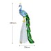 Crystal peacock ornament