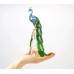 Crystal peacock ornament
