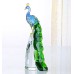 Crystal peacock ornament