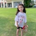 Girls' Cartoon Short Sleeve T-Shirt Children's Top Baby 