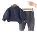 Long sleeved shirt three piece set for spring and autumn styles Long sleeved shirt three piece set for spring and autumn styles