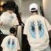 Genius Whale Cotton Kids T-Shirt Short Sleeve Summer Style Half Sleeve Mid-to-Large Boys Summer Top Fashion 