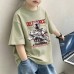 Genius Whale Boys' Short Sleeve T-Shirt, New Summer Cotton Breathable Top, Cool and Casual Pullover for Kids