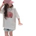 Casual Loose Short Sleeve T-Shirt for Girls