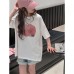 Casual Loose Short Sleeve T-Shirt for Girls