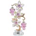 Crystal grape flower ornament