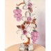 Crystal grape flower ornament