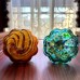 Pumpkin glass ornaments for home decoration