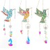 Hummingbird Crystal Sunshine Catcher Courtyard Wind Chime Mesh Leaf Pendant Hummingbird Crystal Sunshine Catcher Courtyard Wind Chime Mesh Leaf Pendant