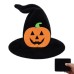 Halloween Witch Hat Hair Clip, Pumpkin Headwear for Party Cosplay, Fun and Quirky Hair Accessories