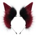 Fuzzy Cat Girl Animal Ears Headband, Cat Ears Cosplay Halloween Party Fox Ears Hair Accessory