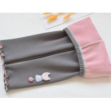 Girl's leggings with thin velvet