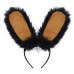 Handmade Rabbit Ear Headband, Fluffy Animal Ears Hair Accessory for Cosplay, Convention, Live Streaming Props