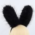 Handmade Rabbit Ear Headband, Fluffy Animal Ears Hair Accessory for Cosplay, Convention, Live Streaming Props
