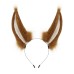 Handmade Plush Realistic Rabbit Ears Cosplay Animal Ears Headband Accessory for Live Streaming and Performance