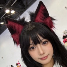 Handmade Plush Faux Animal Ears Headband, Adorable Adjustable Cat Ears Headband, Lolita Hair Accessory