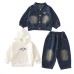 Cowboy long sleeved three piece set for infants and children Cowboy long sleeved three piece set for infants and children