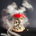 Halloween Resin Skull Apple Mini Statue Home Desktop Decoration Craft Ornament